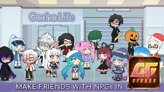 Các nhân vật đang kết bạn với NPC của Game