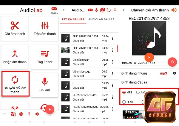 AudioLab hỗ trợ người dùng chuyển đổi file âm nhạc dễ dàng