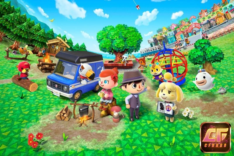 Game Animal Crossing là thế giới mở, cho phép người chơi tương tác với nhiều nhân vật và thực hiện nhiều hoạt động khác nhau.