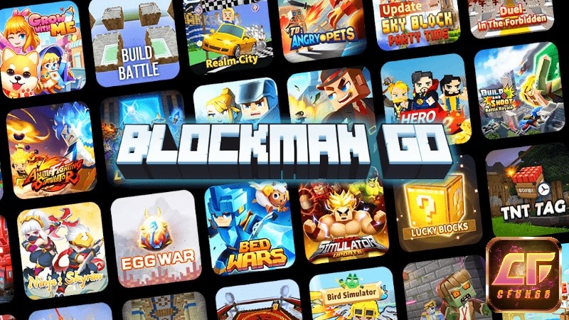 Game Blockman GO là trò chơi 3D kết hợp giữa xây dựng và PvP