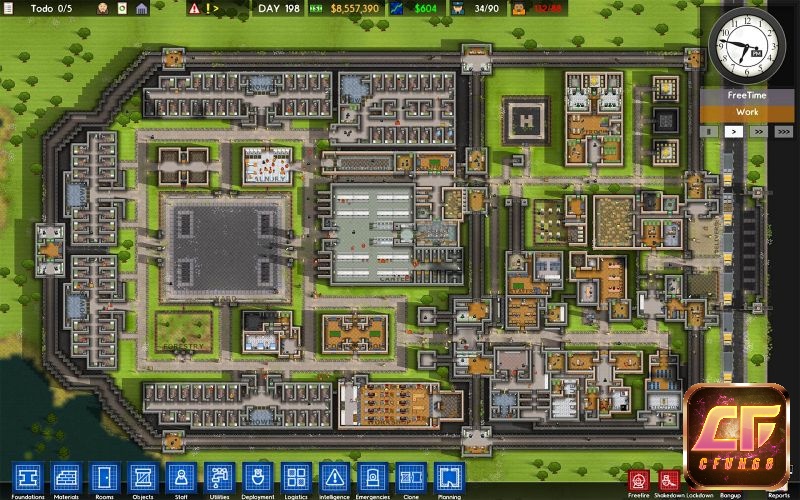 Với nhiệm vụ quản lý và xây dựng nhà tù độc đáo người chơi trải nghiệm đầy thử thách và mới lạ