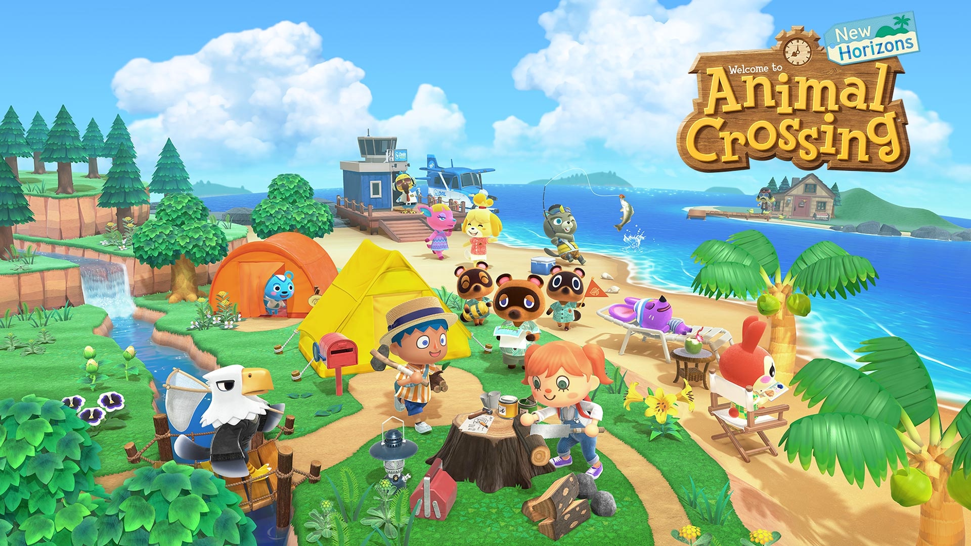 Game Animal Crossing: Thiết kế khu cắm trại cực cuốn hút