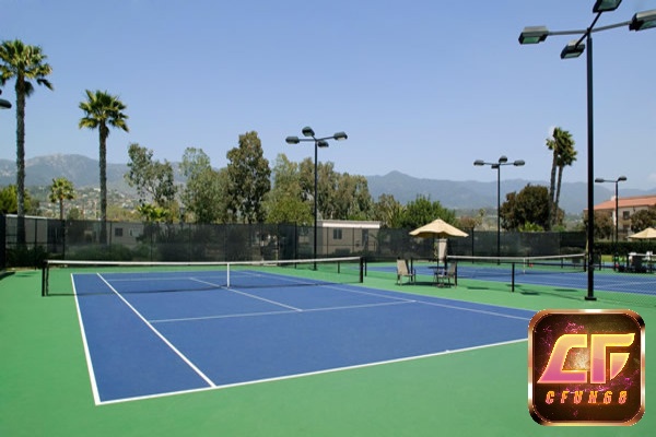 Trong kích thước sân quần vợt thì đây là sân phổ biến
