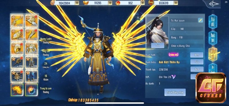 Người chơi được phép trang bị các vũ khí cao cấp để tham gia vào các trận đấu