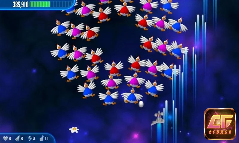 Game Chicken Invaders 3 có đồ họa bắt mắt và cuốn hút người chơi