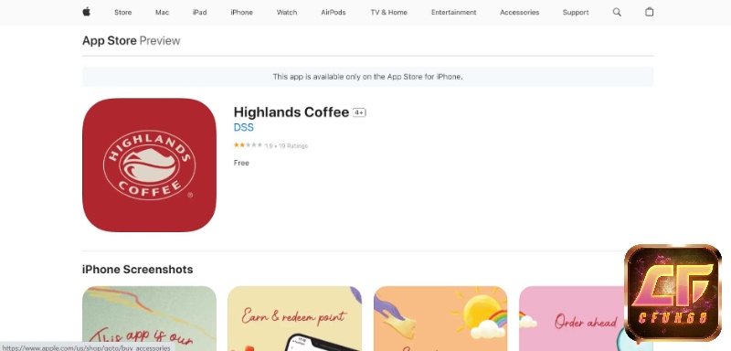 Tải app Highland Coffee trên App Store