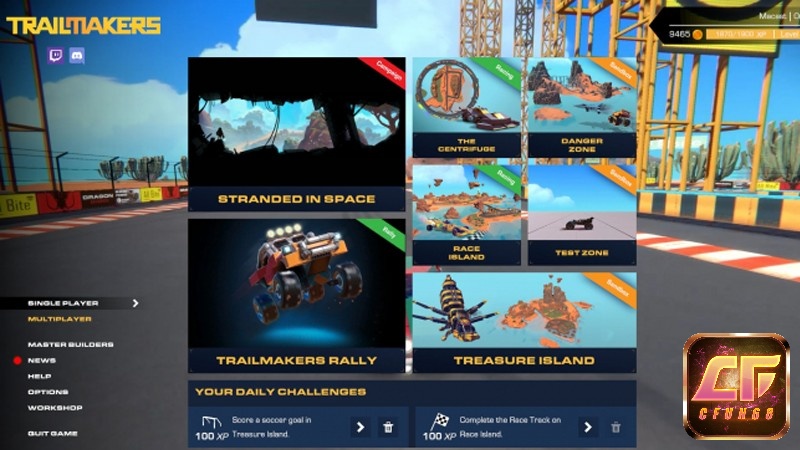 Game Trailmakers có hai chế độ chơi cùng đa dạng kiểu hình
