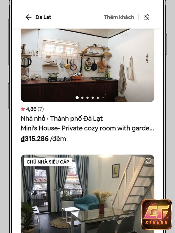 Tìm kiếm và đặt phòng khách sạn dễ dàng hơn với Airbnb.