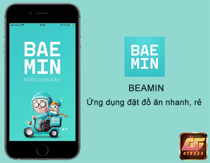 App Baemin ứng dụng đặt đồ ăn nhanh và rẻ phổ biến hiện nay.