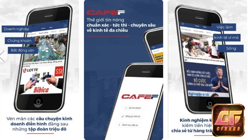 App CafeF có nhiều ưu điểm nổi bật