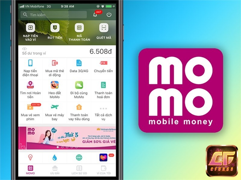 App Momo là ví điện tử hàng đầu Việt Nam hiện nay