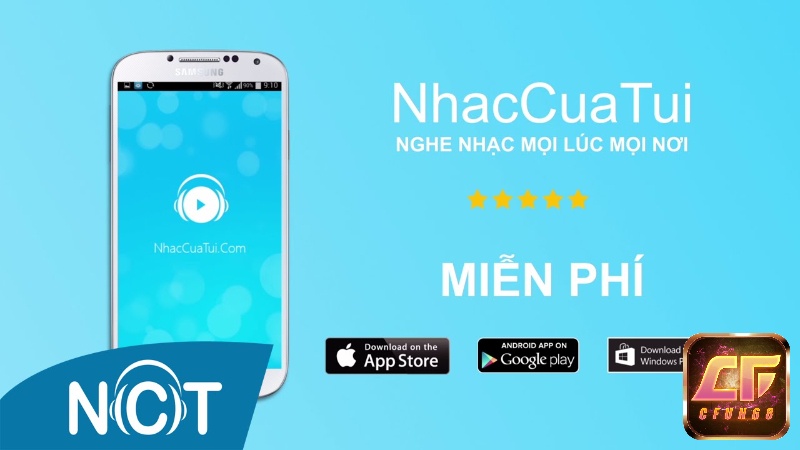 App NhacCuaTui nghe nhạc MP3 hàng đầu hiện nay.