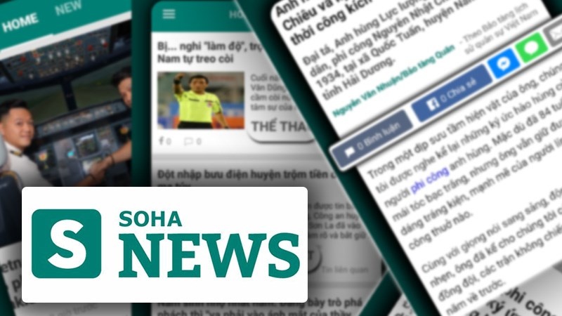 App Soha.vn - Trang tin tức tổng hợp mới nhất trong ngày