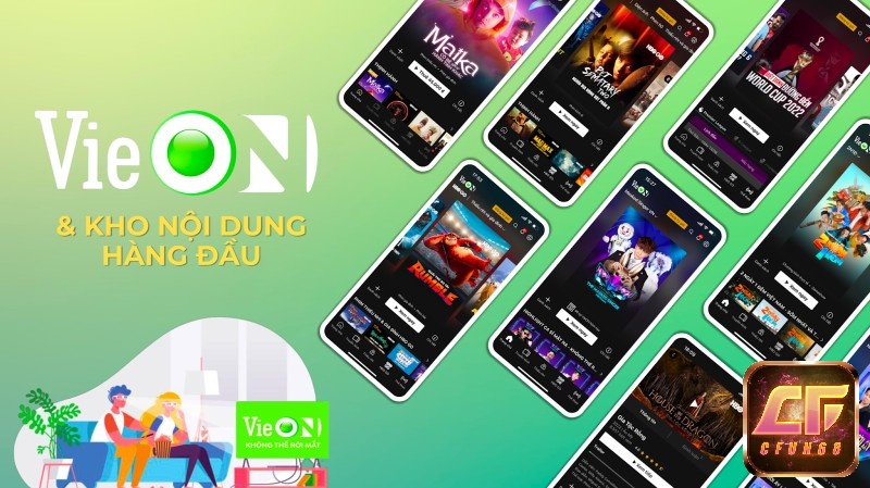 App VieON ứng dụng xem phim và giải trí trực tuyến hấp dẫn hàng đầu hiện nay