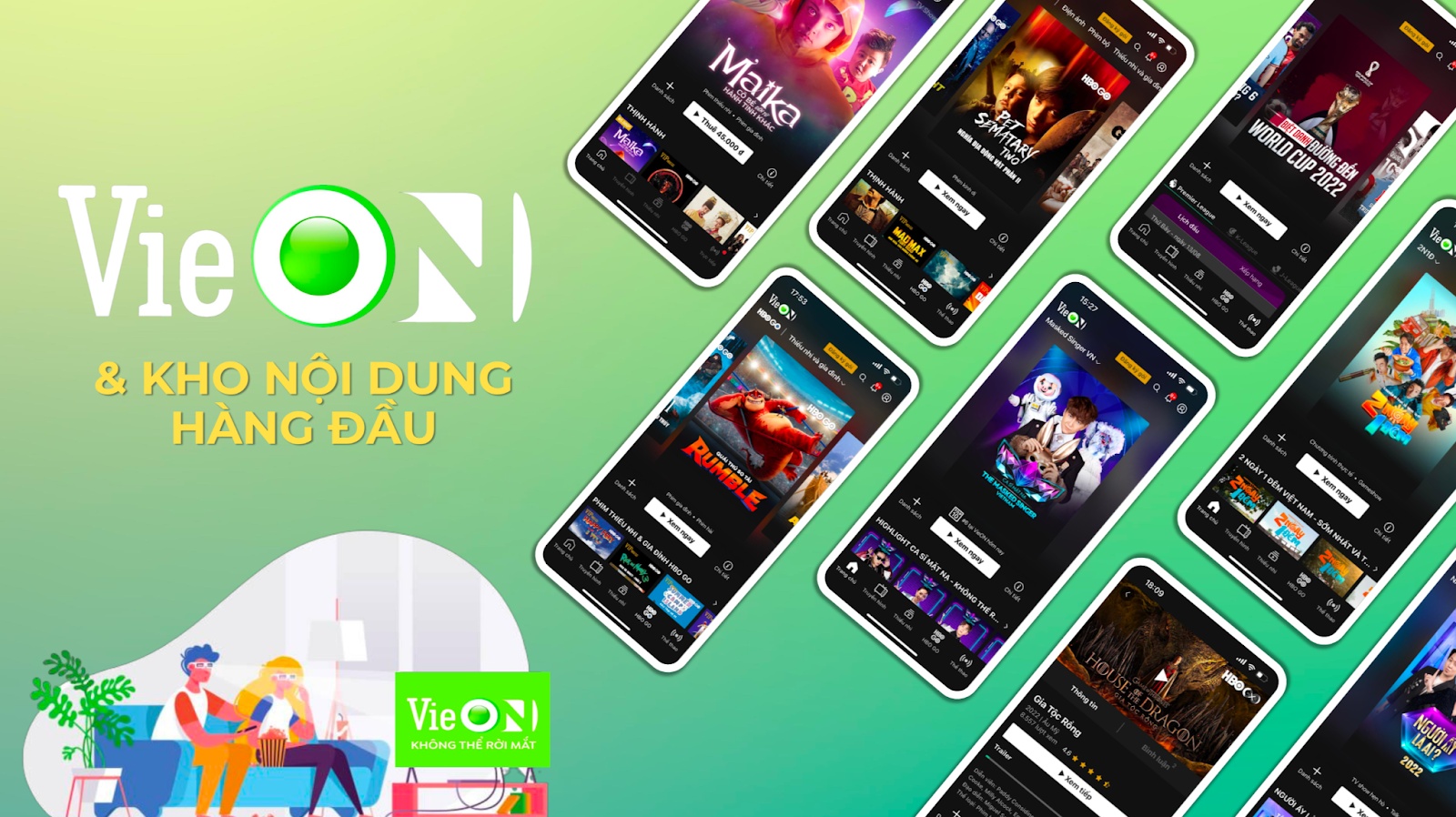 App VieON - Ứng dụng xem phim, giải trí hàng đầu hiện nay