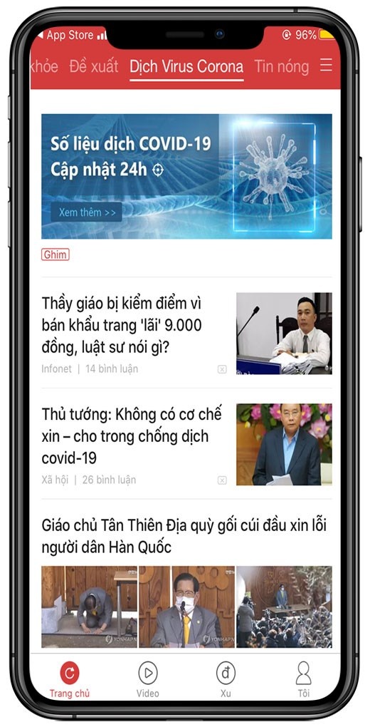 App VN Ngày Nay - Ứng dụng đọc báo, tin tức online 24h