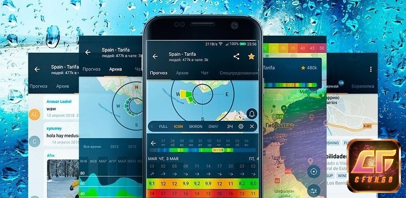App Windy là ứng dụng giúp bạn dự báo và radar thời tiết
