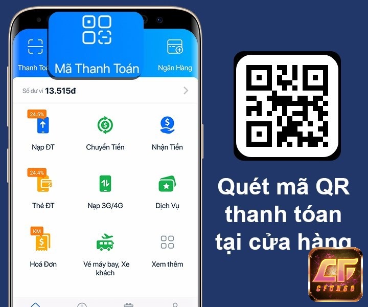 Quét mã QR thanh toán tại cửa hàng bằng app Zalo Pay