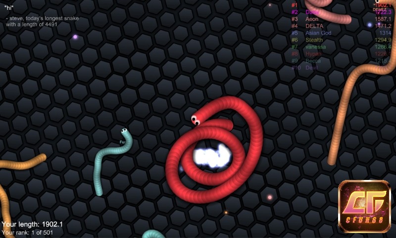 Sử dụng các skill để giúp chú rắn của bạn nhanh hơn