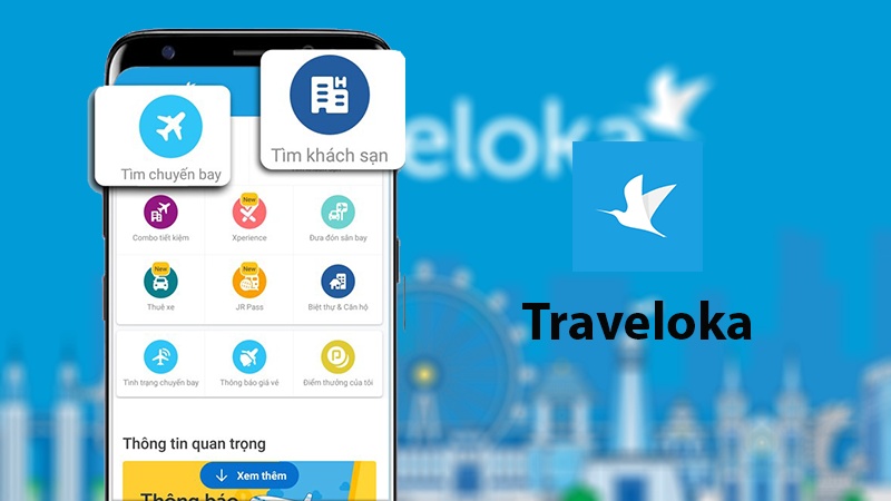 App Traveloka - Ứng dụng đặt phòng, vé máy bay tiện dụng