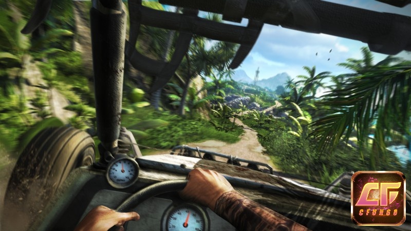 Nhân vật Far Cry 3 có thể di chuyển bằng nhiều phương tiện khác nhau