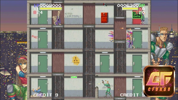 Trong game Elevator Action trang bị của Otto tương đối đơn giản nhưng hiệu quả