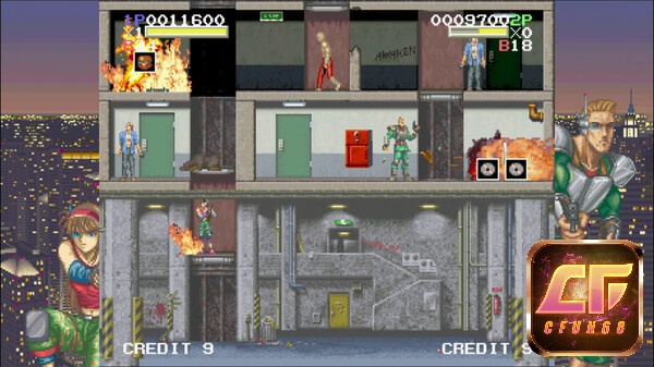 Mỗi màn chơi trong game Elevator Action là một tầng của tòa nhà mà Otto phải khám phá