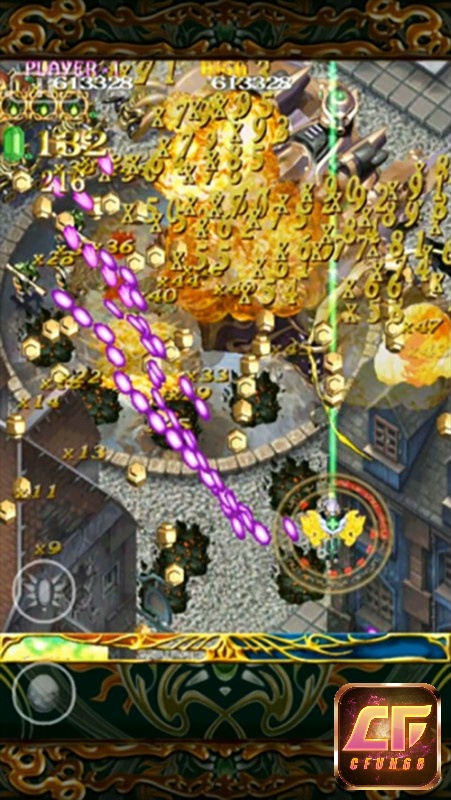 Game Espgaluda với đồ họa đặc trưng của dòng game bắn súng arcade