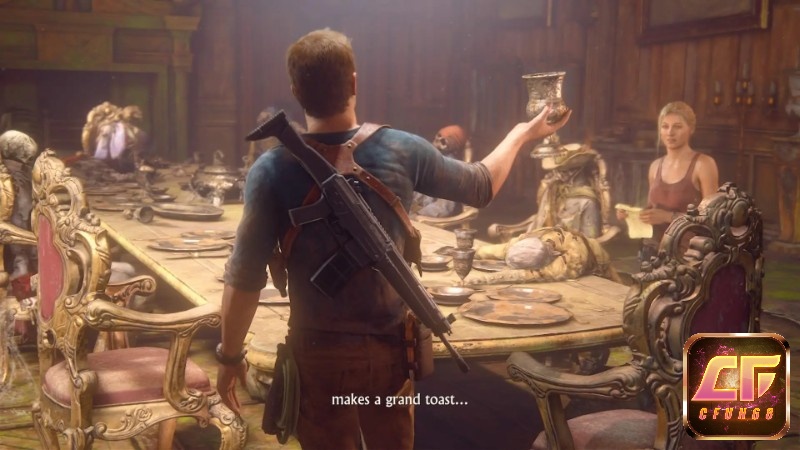 Game Uncharted 4: A Thief's End có lối chơi hành động phiêu lưu