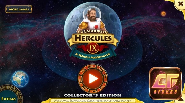 Game 12 Labours of Hercules IX: A Hero's Moonwalk bắt đầu khi Hercules nhận được lời kêu cứu từ Selene