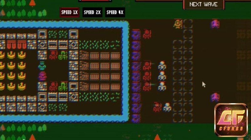 Đồ họa trong game 1BIT CASTLE được thiết kế theo phong cách pixel-art