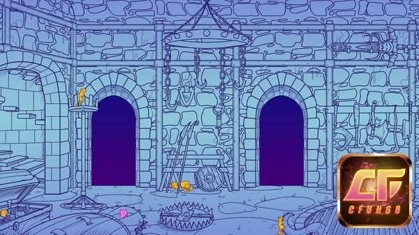 Các màn chơi trong game là các phòng khác nhau của lâu đài