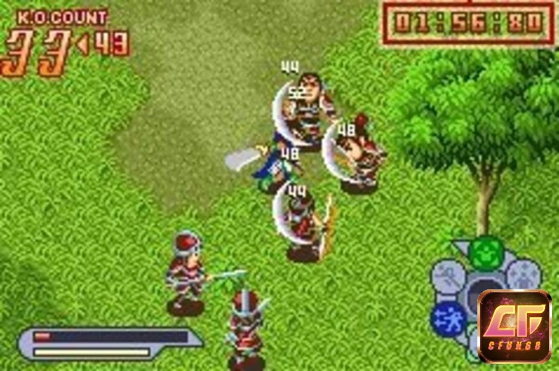 Các nhân vật trong game Advanced Warriors bao gồm có 16 chiến binh