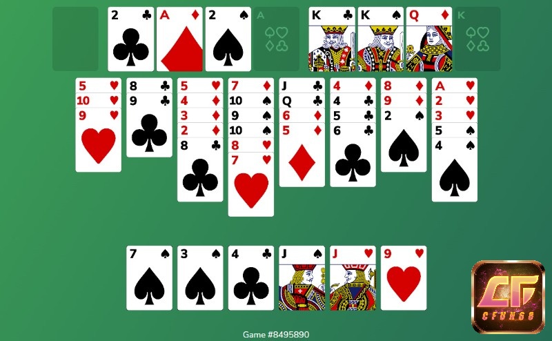 Game Algerian (card game) có đồ họa 2D phẳng nhưng đẹp mắt
