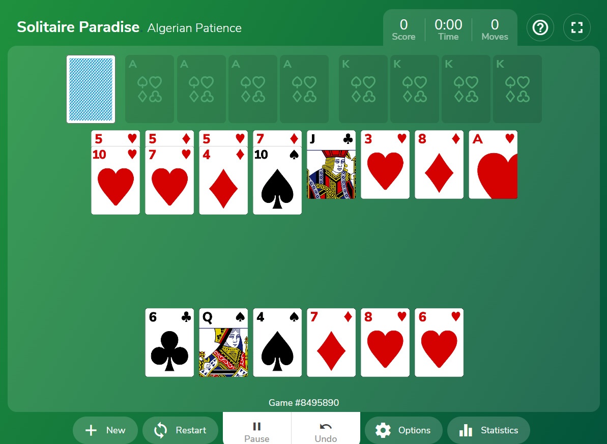 Game Algerian (card game) - Giải trí cùng game xếp bài lôi cuốn