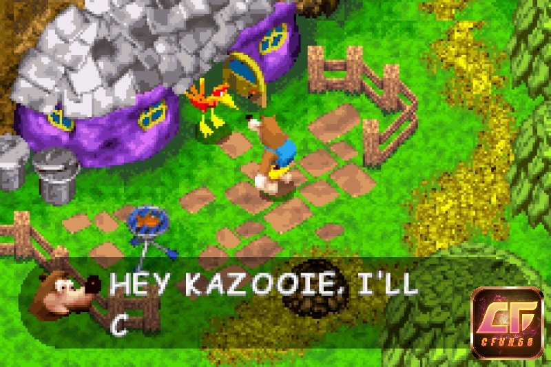 Game Banjo-Kazooie: Grunty’s Revenge có đồ họa tuy giới hạn nhưng cũng khá đáng yêu