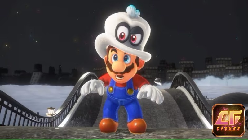 Game Super Mario Odyssey nổi bật với đồ họa đầy màu sắc và sống động