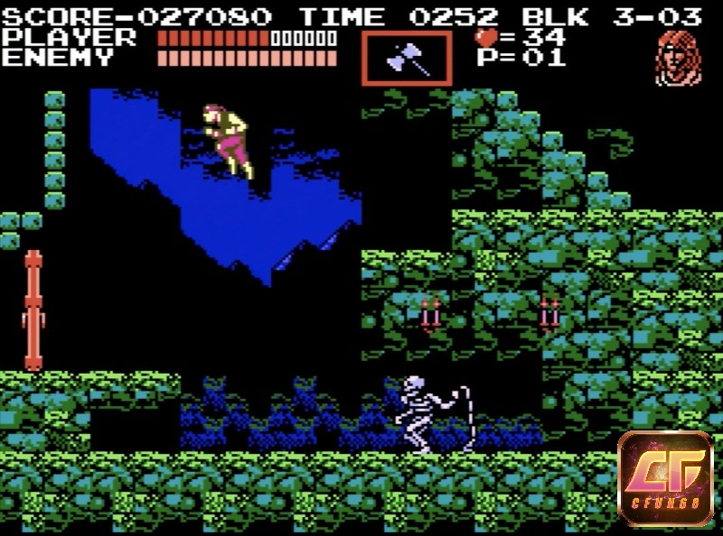 Game Castlevania (1986 video game) có lối chơi hành động phiêu lưu đầy hấp dẫn