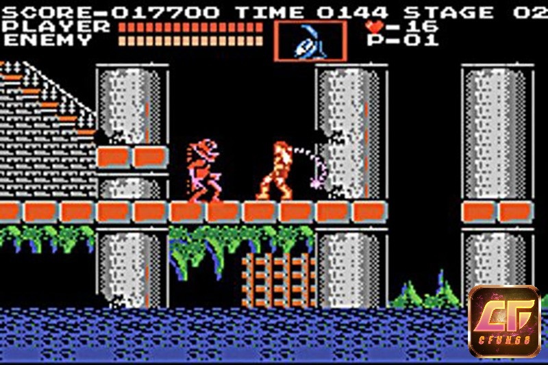Game Castlevania (1986 video game) có đồ họa 8-bit đẹp mắt