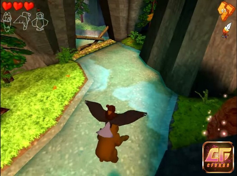 Game Disney's Brother Bear (video game) có đồ họa chân thực và đẹp mắt