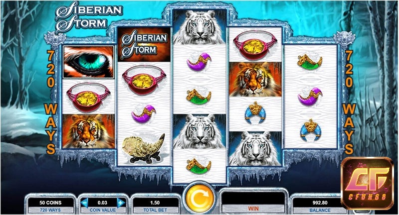 Biểu tượng Wild trong game là một biểu tượng với ký tự Siberian Storm