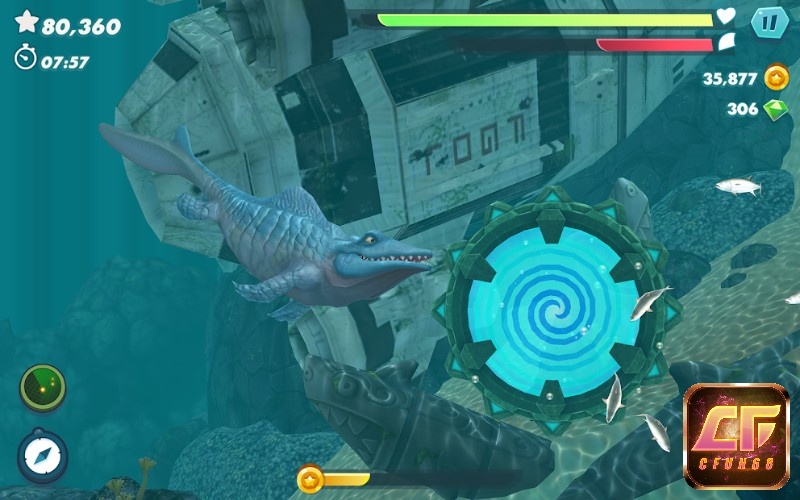 Game Hungry Shark Evolution có lối chơi đi săn hấp dẫn