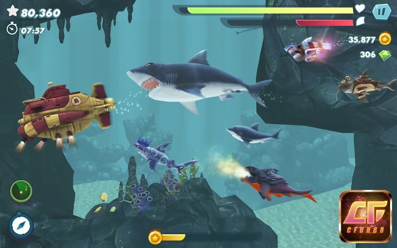 Game Hungry Shark Evolution là tựa game nhập vai vui nhộn