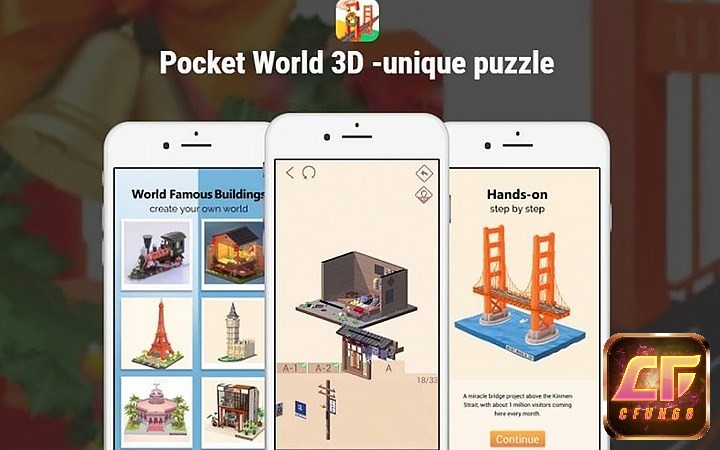 Game Pocket World 3D là một tựa game xếp hình 3D vui nhộn và hấp dẫn