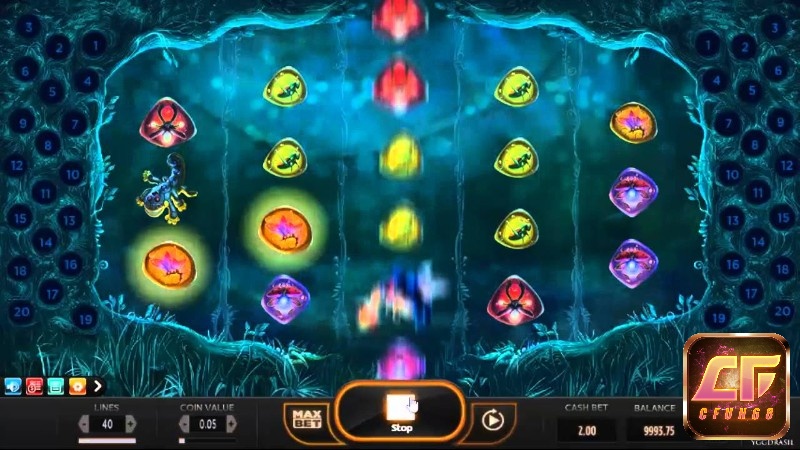 Các biểu tượng trong game đều được thiết kế phát sáng