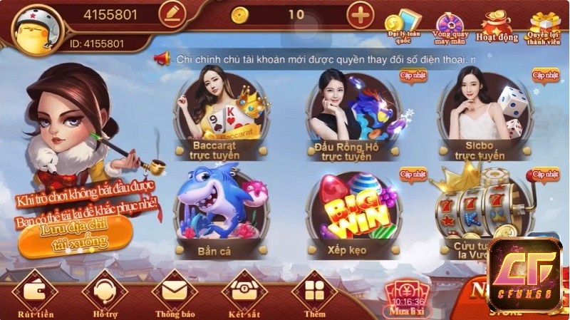 Những tựa game hay nhất hiện nay trên CF68