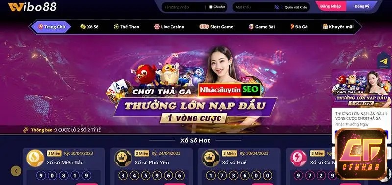 Nhiều tựa game vô cùng hấp dẫn trên Wibo88