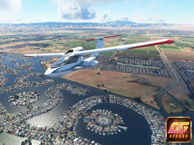 Microsoft Flight Simulator cung cấp đồ họa đẹp mắt