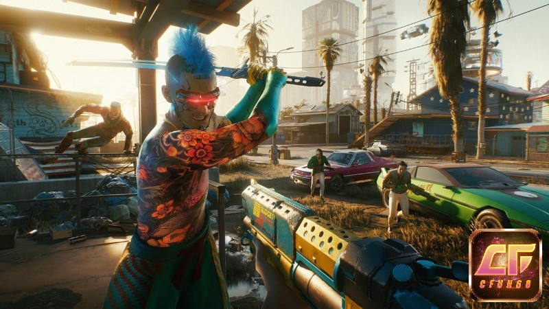 Lối chơi Cyberpunk 2077 đầy ấn tượng người chơi sẽ nhập vai vào nhân vật V