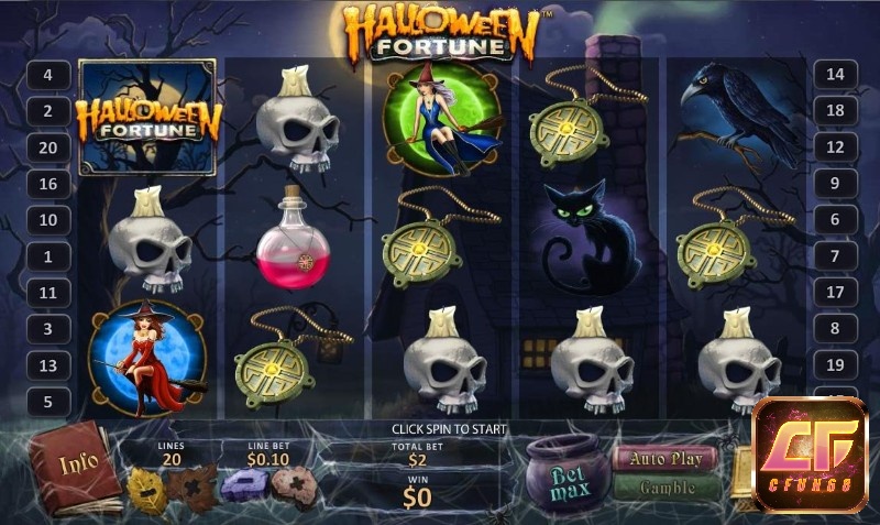 Halloween Fortune slot đưa bạn tới thế giới của phù thuỷ trong đêm Halloween